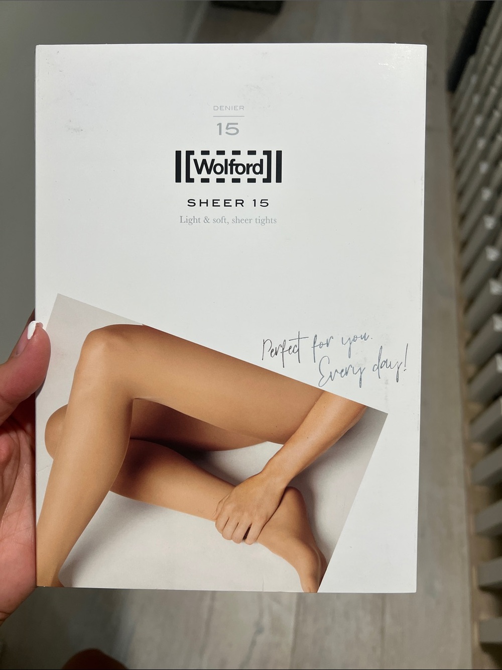 Wolford Sheer 15 Tights in Nude Beige